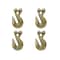 Tie 4 Safe G70 3/8" Clevis Grab Hooks Tow Chain Hook Flatbed Truck Trailer Tie Down, 4PK FH406-38-4 - alternate 1